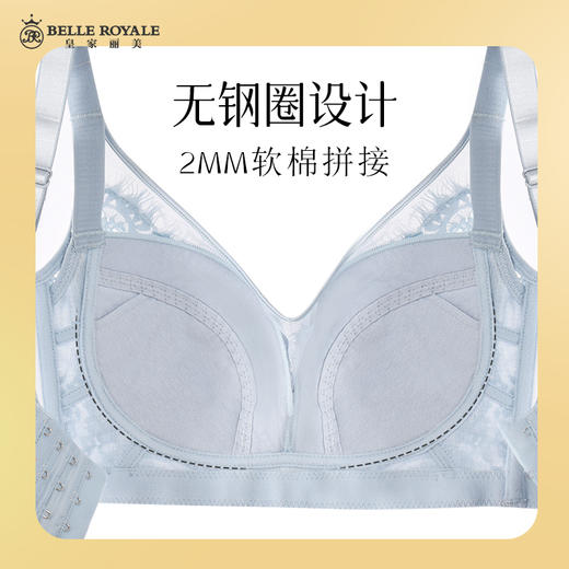 【秒杀品不退不换】皇家丽美内衣女聚拢文胸收副乳调防下垂中厚款无钢圈文胸WW206-1/WW206-3 商品图6