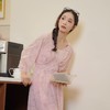 蔷薇少女碎花粉色清凉软纱飘逸收腰连衣裙气质真两件 商品缩略图2