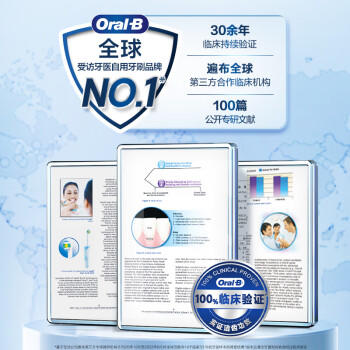 欧乐B成人电动牙刷iO3plus智净磁波刷iO系列刷头*2博朗技术深度自动清洁送男友送女友情侣送礼生日礼物 /家用电器 /个护健康 /电动牙刷 商品图6