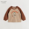 马克珍妮2024年秋装新款 男女童露营小熊插肩长袖T恤 240992 商品缩略图3