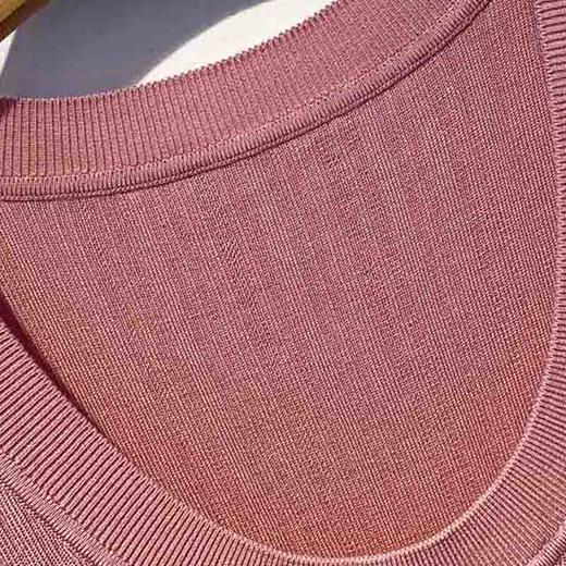 VIVIAN LIU薇薇安刘TR2426303春女装新款圆领宽罗纹领口针织背心 商品图2