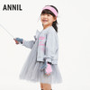 【5A级抗菌】女童假两件卫衣纱裙新款安奈儿童装实体店同款XG433655 商品缩略图2