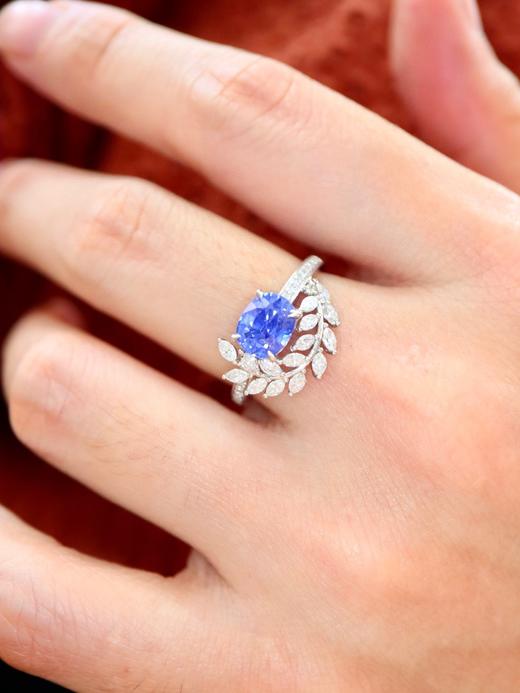1.62ct 蓝宝石戒指 商品图6