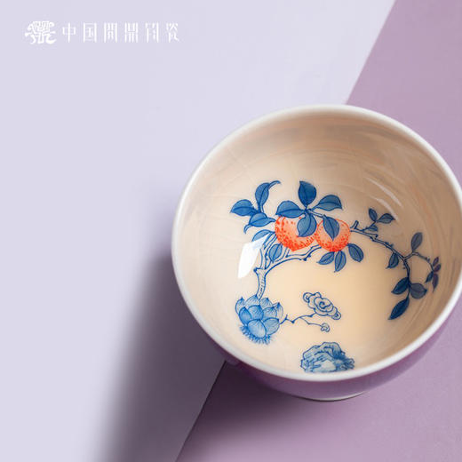 问鼎钧瓷鹅黄青花听闻杯（连理） 商品图2