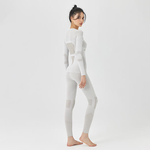 Leorrey乐拉运动保暖内搭透气高弹设计感户外运动健身套装 商品图6