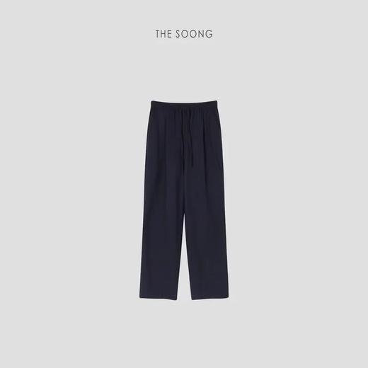 THESOONG|一条舒服到爆炸"巨软触感松紧腰抽绳阔腿休闲裤HWKZ4009 商品图0