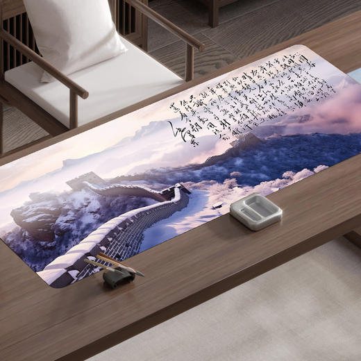 国风书画垫兰亭序颜真卿创意国潮古风书法写字垫加厚锁边代毛毡垫国风鼠标垫 商品图4