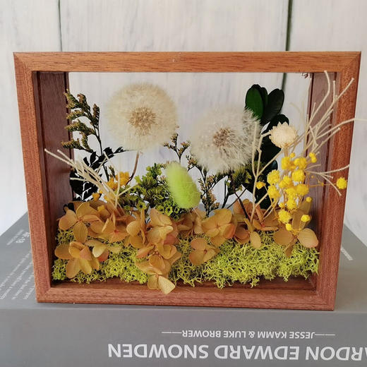 【永生花中空实木相框】手工diy材料包 永不凋谢的花束送男女老师朋友 教师节礼物 商品图14