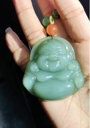 和田玉精品粉青佛公 商品图0