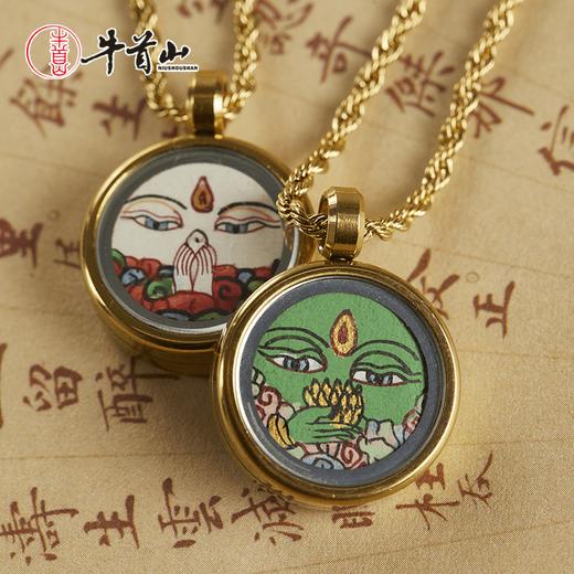 牛首山文创十二生肖本命唐卡吊坠项链简约手绘饰品祝福礼物送闺蜜 商品图3
