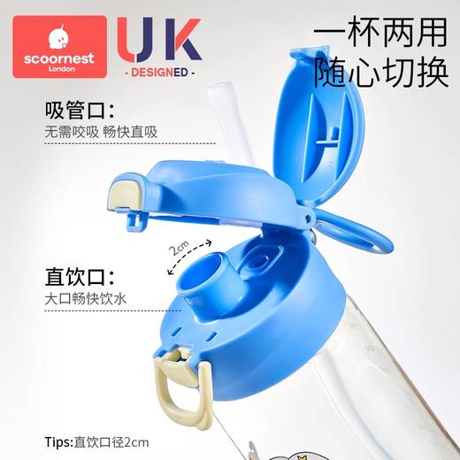 科巢儿童水杯PPSU宝宝喝水双直饮吸管杯家用户外出便携防摔幼儿园 商品图1