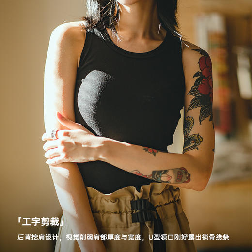 马登夏季吊带背心女2024新款健身打底工字背心内搭吊带外穿上衣女 商品图1