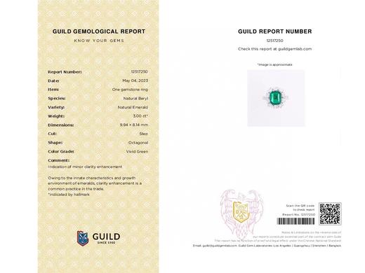 3.00ct 祖母绿戒指 商品图5