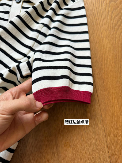 小禾1:1 24早秋｜通勤简约单口袋知性POLO领短袖针织衫上衣【包邮+三天无理由退huan】 商品图10