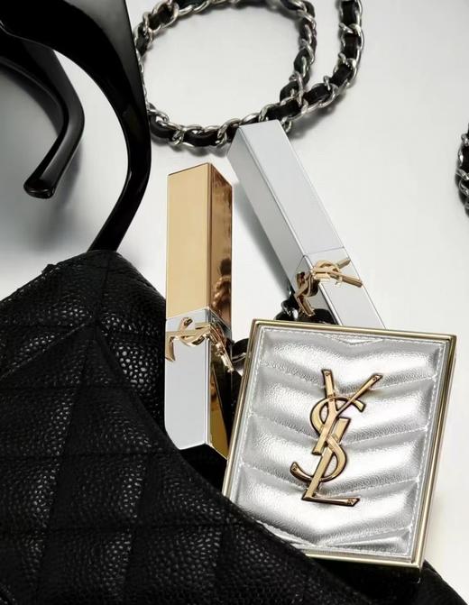 YSL圣罗兰的新包装限量版金银条口红 商品图3