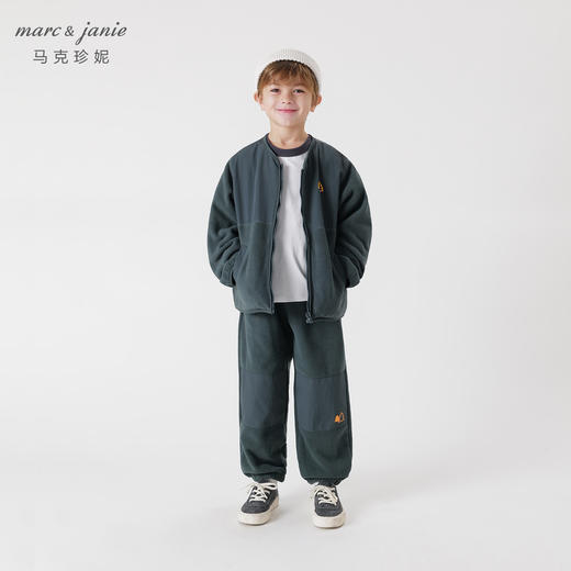 【山系户外】马克珍妮秋冬新款 男童拼接摇粒绒束脚运动裤241179 商品图3