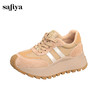 Safiya/索菲娅2024秋复古松糕拼色轻便百搭增高运动休闲阿甘鞋 SF43112099 商品缩略图4