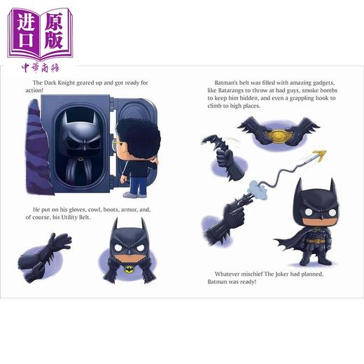 【中商原版】小金书 大眼仔系列 蝙蝠侠大战小丑 Little Golden Book Funko Pop DC Batman The Jokers Parade 英文原版进口 商品图2