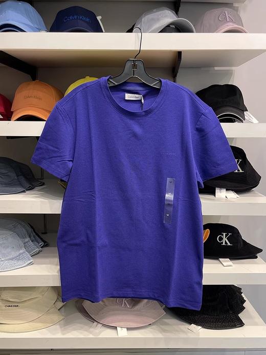 Calvin Klein/CK  男士夏季网棉字母LOGO排汗速干纯色圆领短袖T恤 商品图4