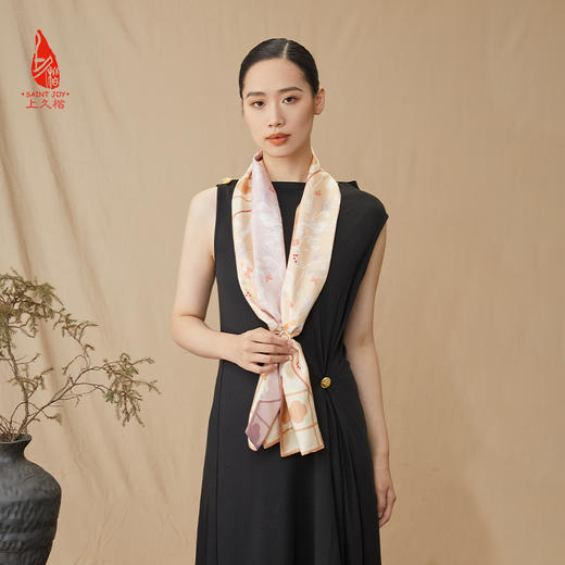 SAINTJOY/上久楷礼盒 融洽无间  栽培系香薰   真丝双面长巾CJS23070-1 商品图5