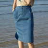 【孤品捡漏】【不退不换】【瑕疵品不发货】欧芮儿秋装女2019新款收腰开叉包臀一步裙女牛仔半身裙女中长款 商品缩略图0