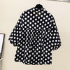 雀说波点纯棉衬衫女五分袖新款宽松休闲翻领上衣小衫AL25003 商品缩略图5