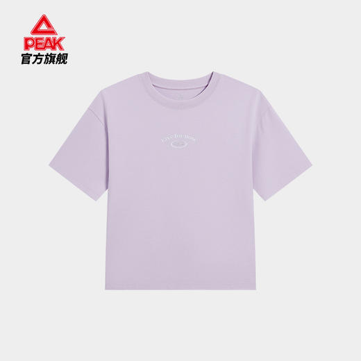 匹克2024年新款时尚生活女款圆领短T恤F6242632 商品图0