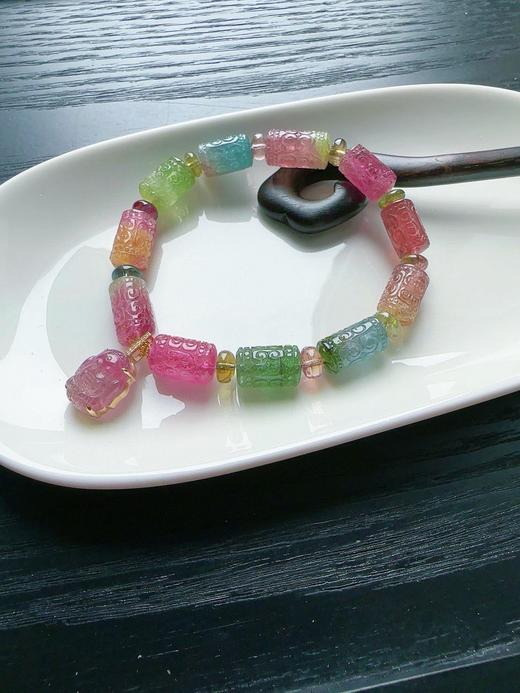 27.5g 雕刻碧玺手链 商品图6