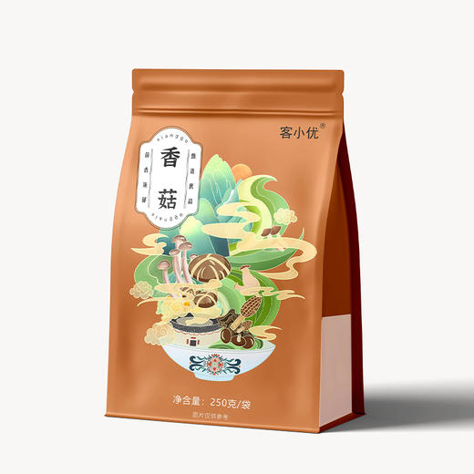 【梅州帮扶】客小优香菇 250g/袋 商品图0
