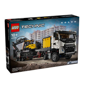 乐高LEGO Volvo FMX卡车和EC230绿色动力挖掘机LEGC42175