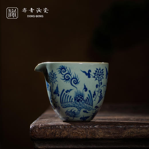 问鼎鼎青青花雍雅公杯（缠枝凤凰） 商品图0