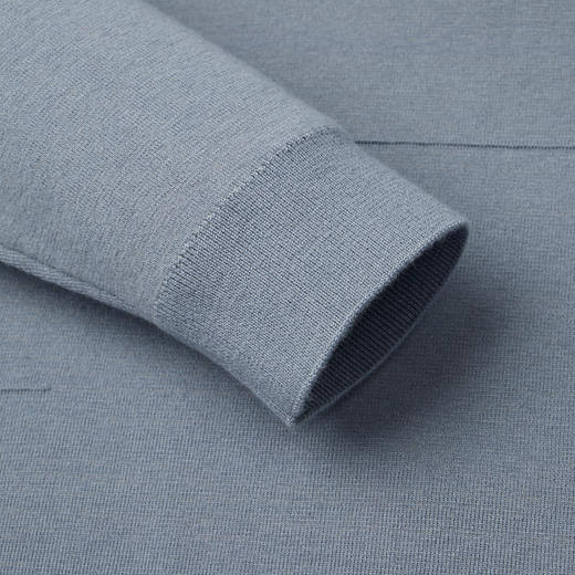 柒牌圆领毛衣男2024秋冬新款商务休闲中青年含羊毛保暖打底针织衫	127Y70060 商品图3