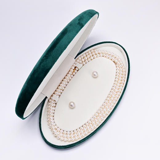 ysxb-07007【云赏珠宝】高品质双圈叠戴多种戴法天然淡水珍珠项链强光毛衣链 商品图1