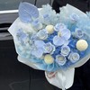 仲夏星云--蓝绣球玫瑰混搭蓝色系花束 商品缩略图0