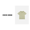COCOZONE2023新款圆领条纹针织经典短袖T恤上衣23C19003 商品缩略图0