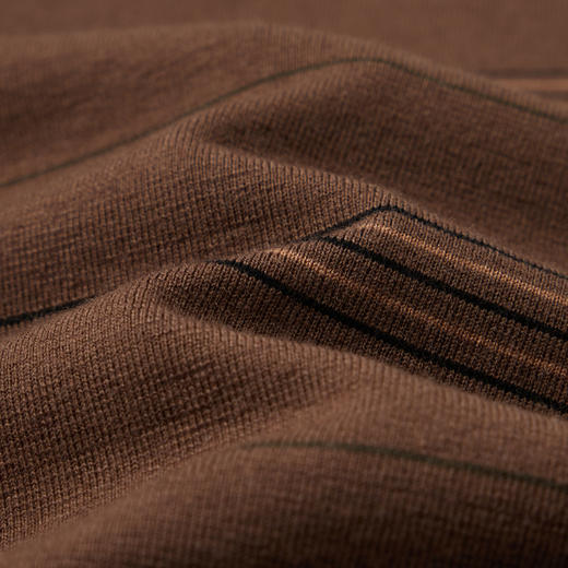 柒牌男士撞色条纹毛衣2024秋冬新款圆领提花含羊毛保暖打底针织衫	127Y70160 商品图4