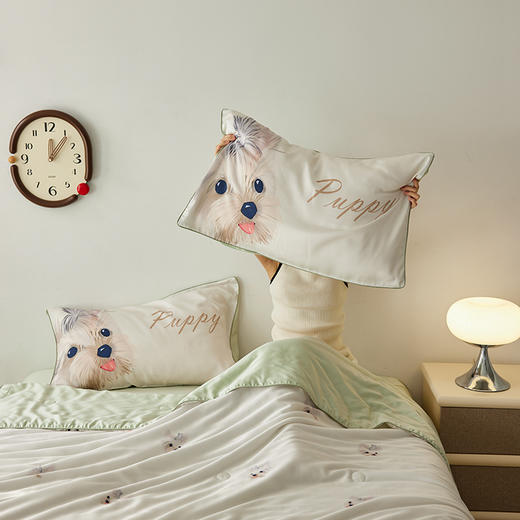 自然醒60支卡通奥地利兰精天丝数码印花夏被薄被芯空调被子四件套小清新可水机洗被TD 商品图6