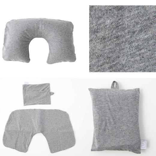 【充气U枕】充气U型枕无印吹气式护颈枕良品旅行枕飞机便携U形颈椎枕脖子靠枕 商品图2