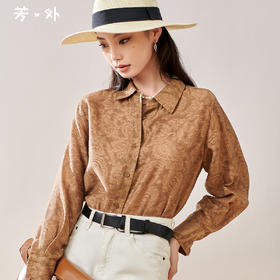 米思阳 轻奢天丝提花衬衫 2026春季新款优雅通勤百搭女式衬衫