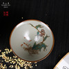 问鼎汝瓷鼎峰柴窑大斗笠杯（翠鸟）（缺货） 商品缩略图1