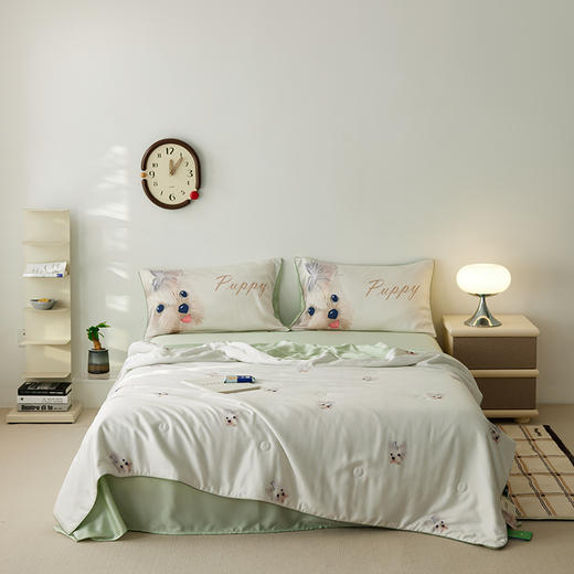 自然醒60支卡通奥地利兰精天丝数码印花夏被薄被芯空调被子四件套小清新可水机洗被TD 商品图3