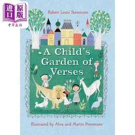 【中商原版】儿童诗歌花园 Robert Louis Stevensons A Childs Garden of Verses 英文原版 儿童诗歌绘本图画书 精装 进口童书