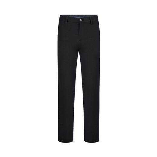 【含桑蚕丝】柒牌西裤男正装2024秋冬厚款抗静电针织弹力直筒长裤	127H71610 商品图4