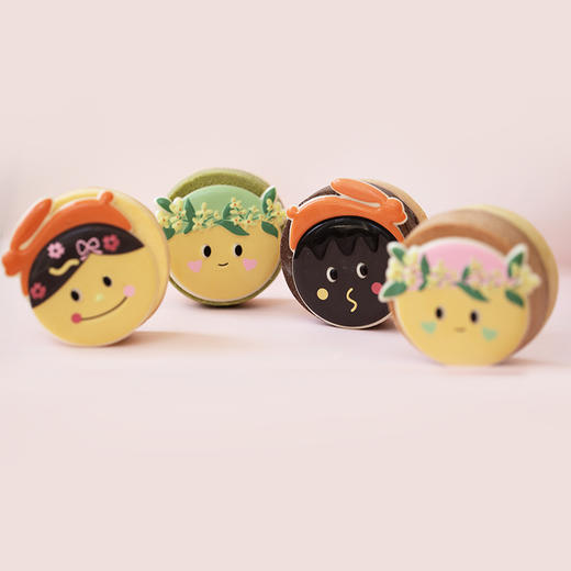 全国配送「烧烧子的月圆之夜」8味冰月饼礼盒｜杨梅酸奶拼薄荷巧克力味、水蜜桃雪芭拼芒果雪芭味、抹茶拼牛乳味、开心果拼草莓味冰月饼 商品图2