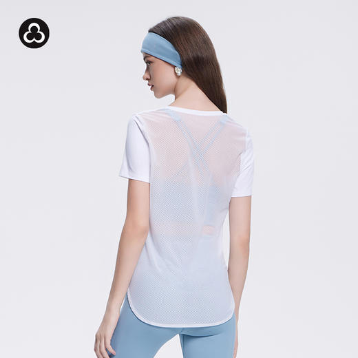 TITIKA瑜伽服夏季宽松健身服女运动服网纱罩衫瑜珈T恤61314 商品图1
