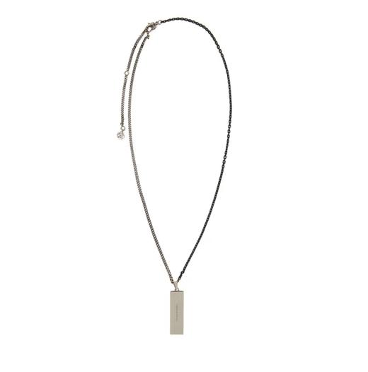 ALEXANDER MCQUEEN 亚历山大麦昆 男士黄铜复古别针骷髅头吊坠项链 七夕礼物 古银色 663862 IAG2Y 1060 均码 商品图0