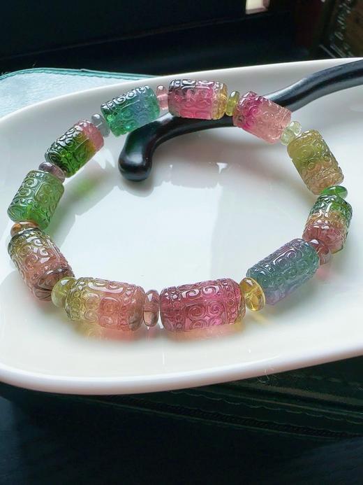 30.9g 雕刻碧玺手链 商品图0