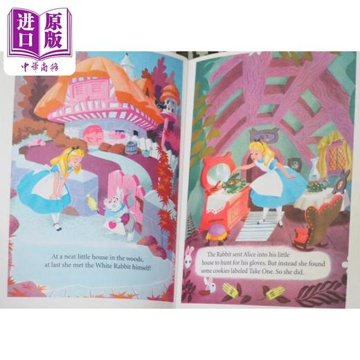 【中商原版】小金书 爱丽丝梦游仙境Little Golden Book Disney Classic Walt Disneys Alice in Wonderland 英文原版儿童读物 商品图2