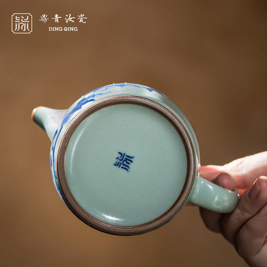 问鼎鼎青青花小秦权壶(凤栖梧桐） 商品图3