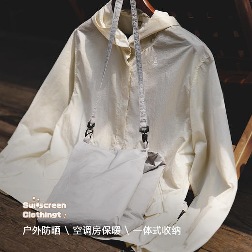 马登upf50+轻薄透气防晒服衫速干紫外线防晒衣可收纳上衣外套女 商品图2